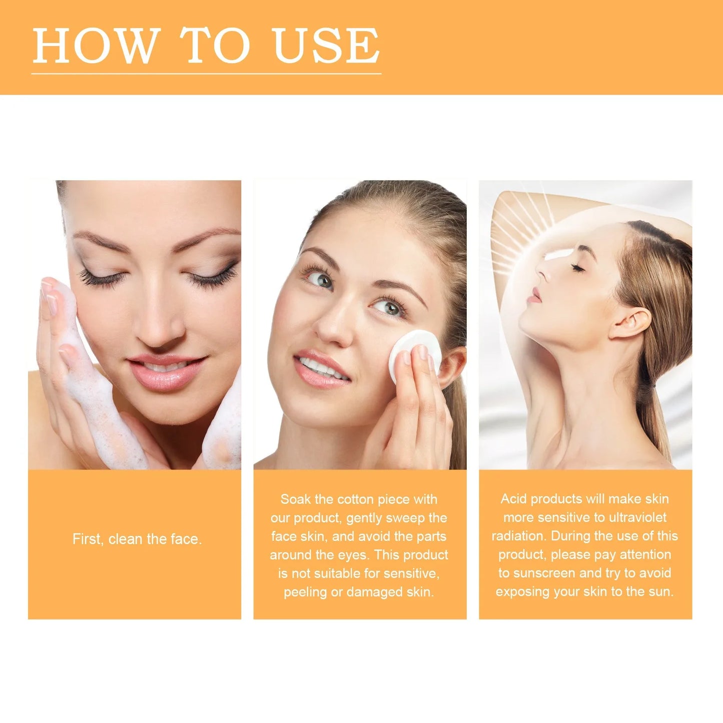 100ml Glycolic Acid Toning Solution Ordinary Acne Remover Lifting Firming Wrinkles Glowing Facial Care Gift Glycolic Acid Toner