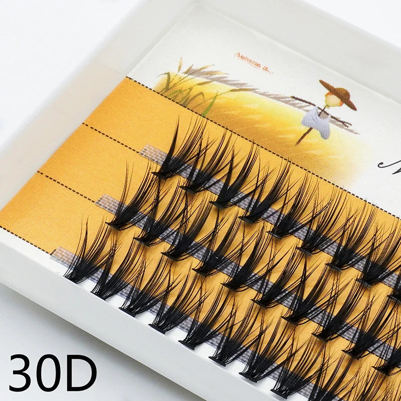 1 box/60 bundles/20D/30D fake lashes,Individual lashes Bunche,natural thick fake lashes,Eyelash Extensions for make up