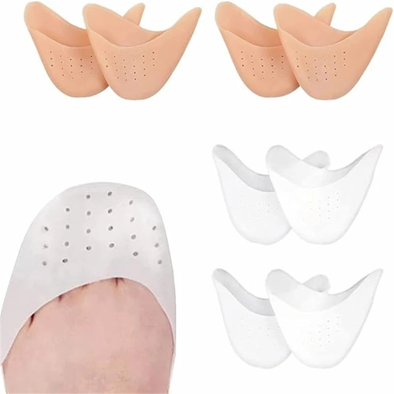 Silicone Toe protection Forefoot Pads Insoles Comfortable Shoe Pad Pain Relief Silicone Non-slip Shoe Insole for Women Foot Care