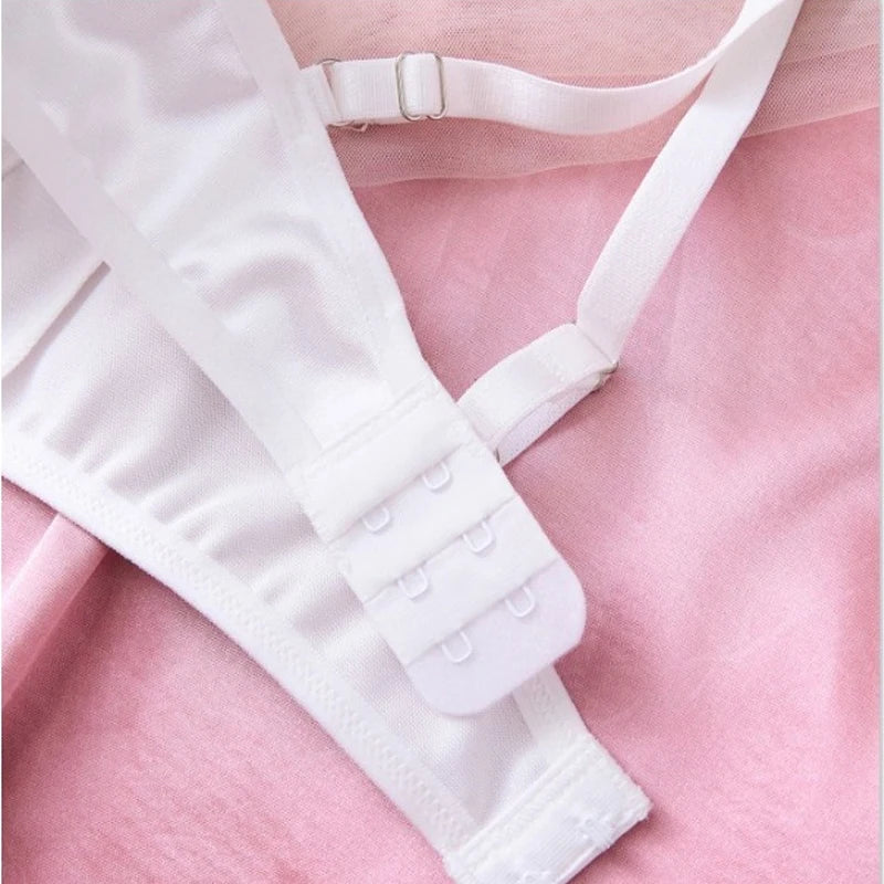 Sexy Lingerie Woman Lace Transparent Underwear Embroidery Brief Set Bra Kit Push Up Breves Sets Thin Erotic Bras New