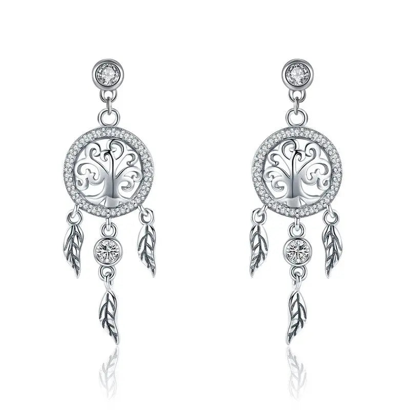 WOSTU 925 Sterling Silver European Simple CZ Ear Buckles Heart Hoop Earrings for Women Wedding Gift Minimalism Jewelry E737