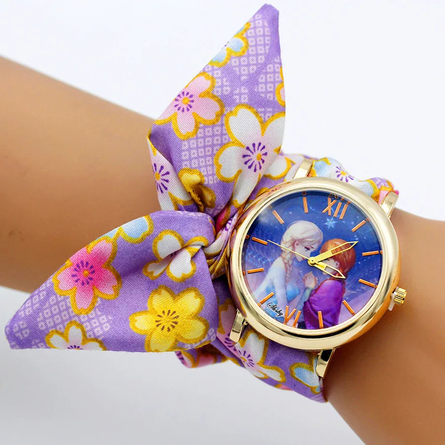 Shsby New Woman's Watch Fashion Luxury Ladies Quartz Wristwatch Top Brand Floral Cloth Bracelet Watch Flower Women Watches Reloj