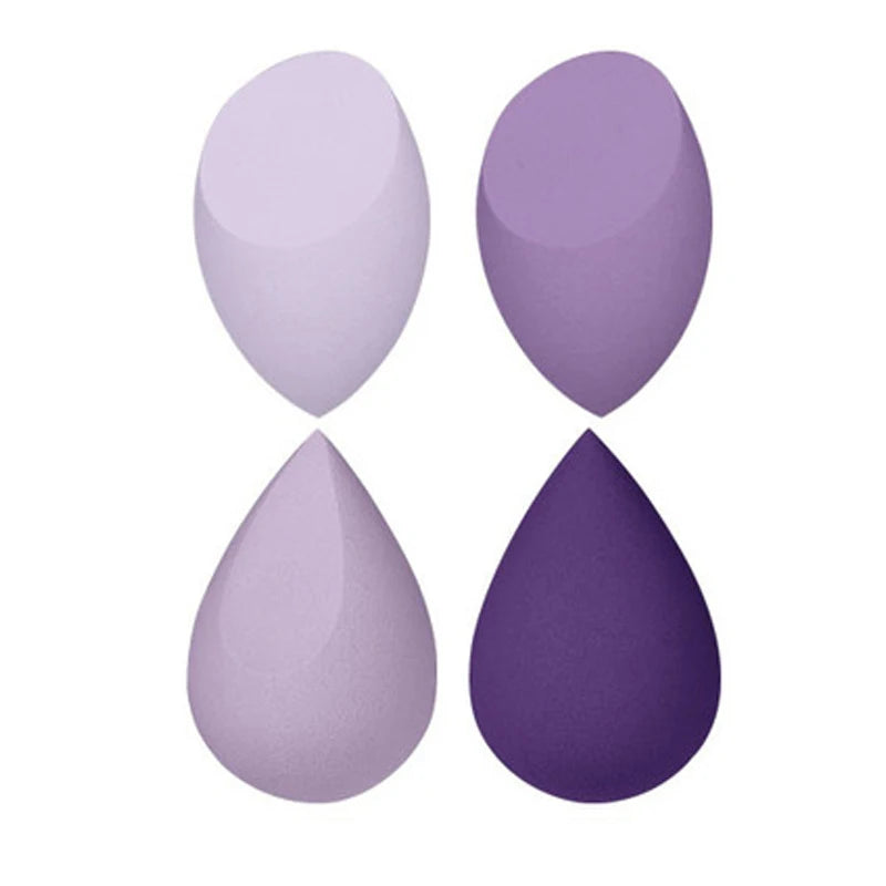4pcs Makeup Sponge Powder Puff Dry and Wet Combined Beauty Cosmetic Ball Foundation Powder Puff Bevel Cut Make Up Sponge Tools