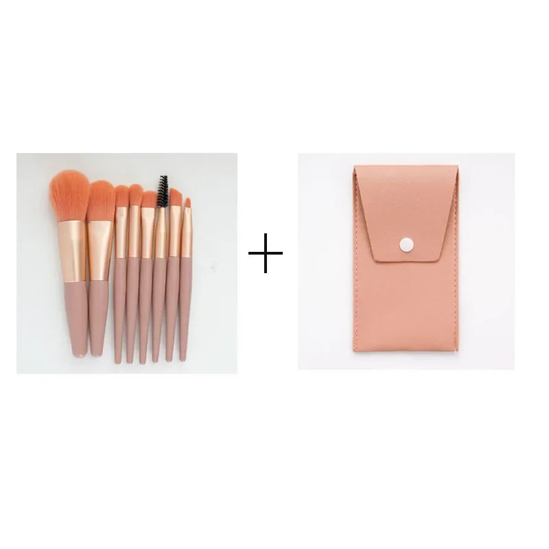 Make Up Brushes Set Cosmetic Powder Eye Shadow Foundation Blush Blending Concealer Professional Beauty Tool 8pcs