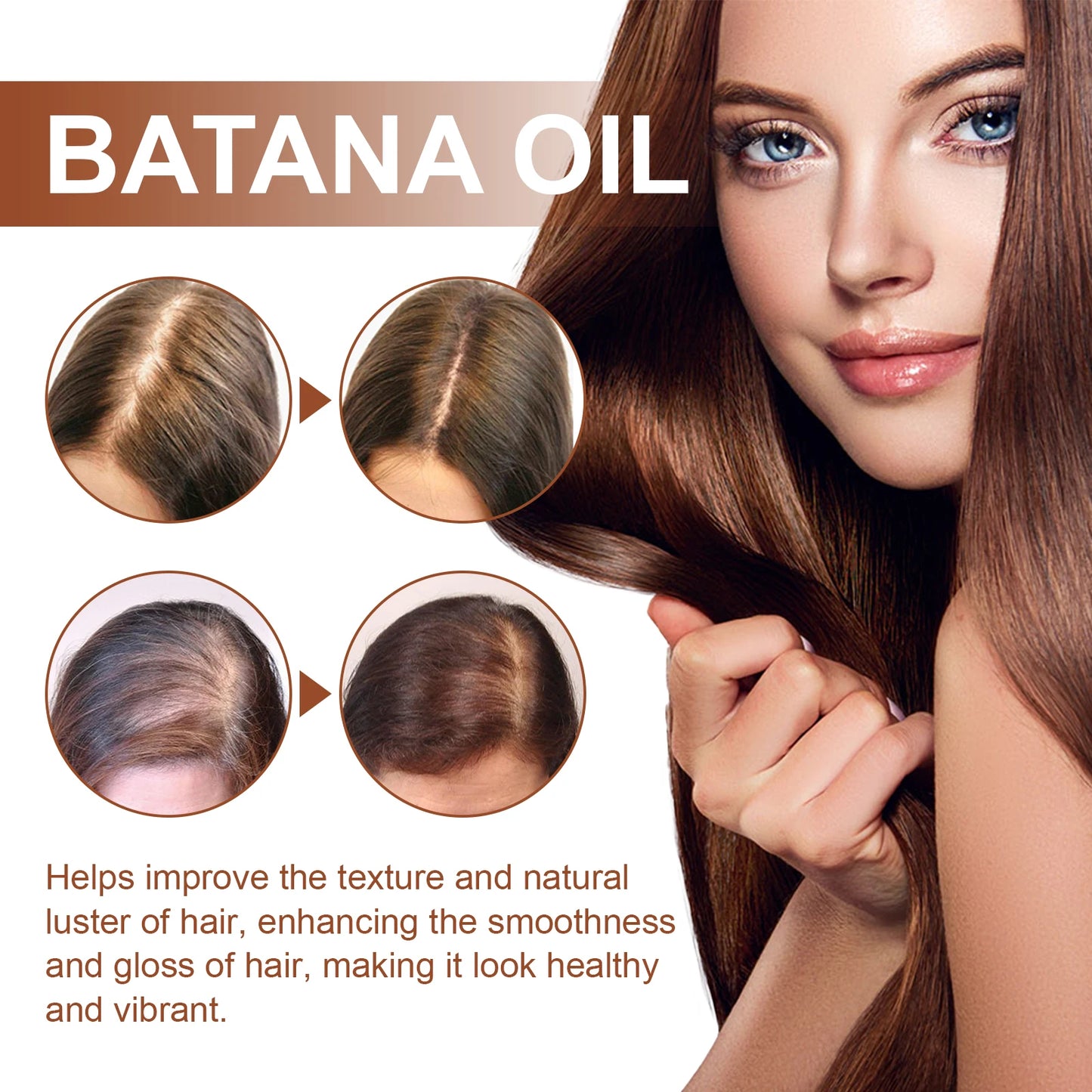 100% Pure Organic Hair Mask Batana Oil Hair Growth Oil Natural Treatment Nourish Reduce Hair Loss Anti-Breakage Hair Conditioner