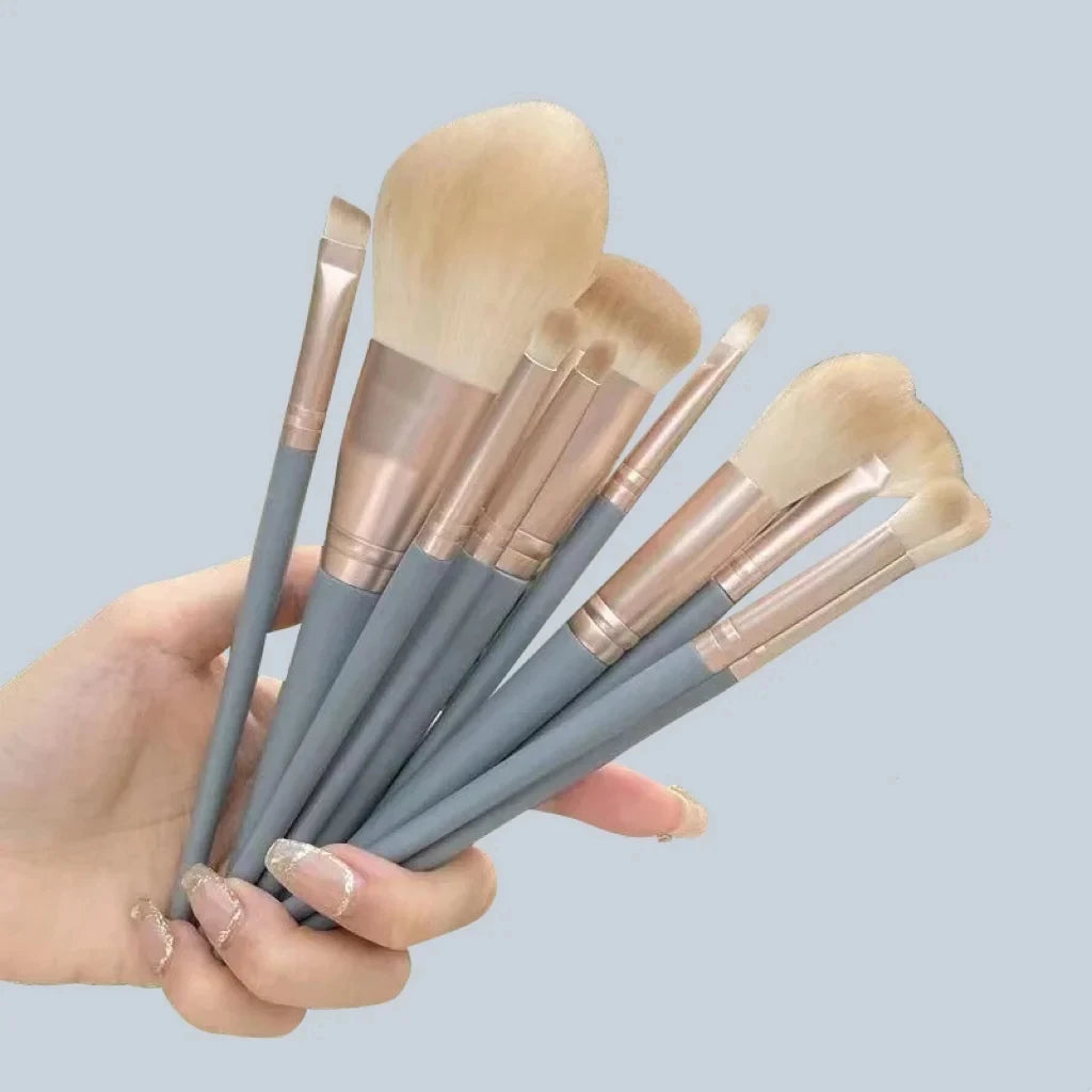 14Pcs Makeup Brushes Soft Fluffy Cosmetic Powder Eye Shadow Foundation Blush Blending Beauty Make Up Brush With Powder Puff Idea