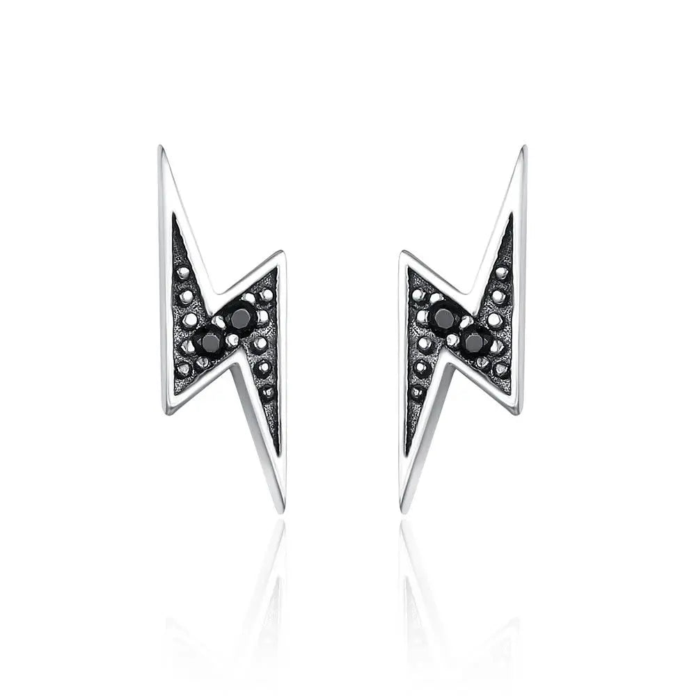WOSTU 925 Sterling Silver European Simple CZ Ear Buckles Heart Hoop Earrings for Women Wedding Gift Minimalism Jewelry E737