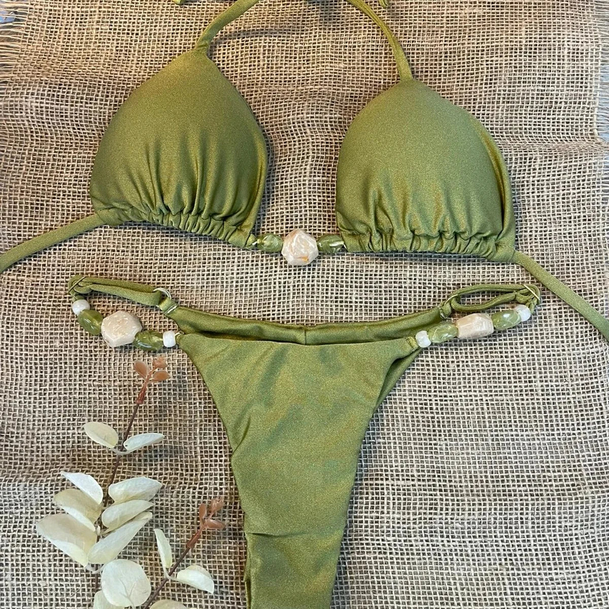 Push Up Bikini 2024 Sexy Women Swimsuit Female Swimwear Sexy Bikini Set Brazilian Biquini Swimming Suit Solid Shiny Beachwear