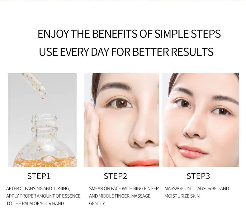 100ml 24k Gold Hyaluronic Acid Face Essence Moisturizing and Skin Repair Face Essence
