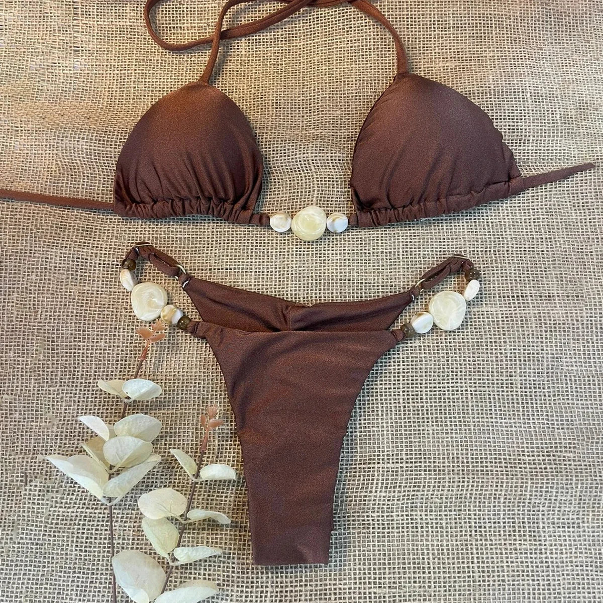 Push Up Bikini 2024 Sexy Women Swimsuit Female Swimwear Sexy Bikini Set Brazilian Biquini Swimming Suit Solid Shiny Beachwear