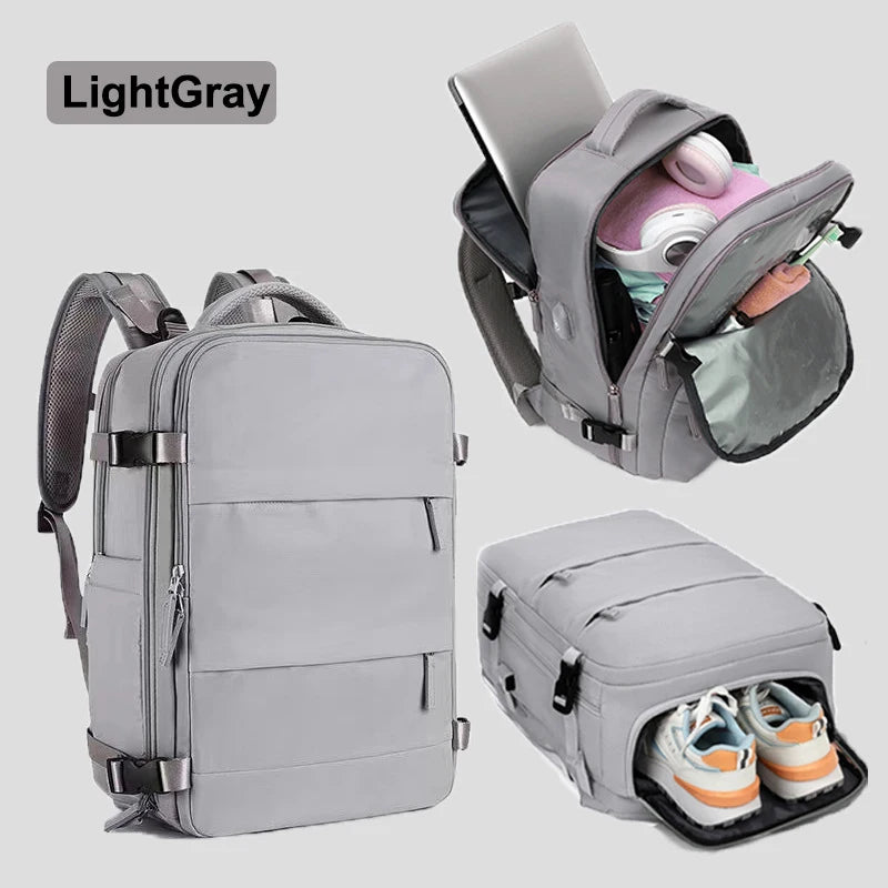 Geestock mochilas Travel Backpack Ryanair Cabin Bag Laptop Backpack Carry On Luggage Airplane Trip Backpack Waterproof Schoolbag