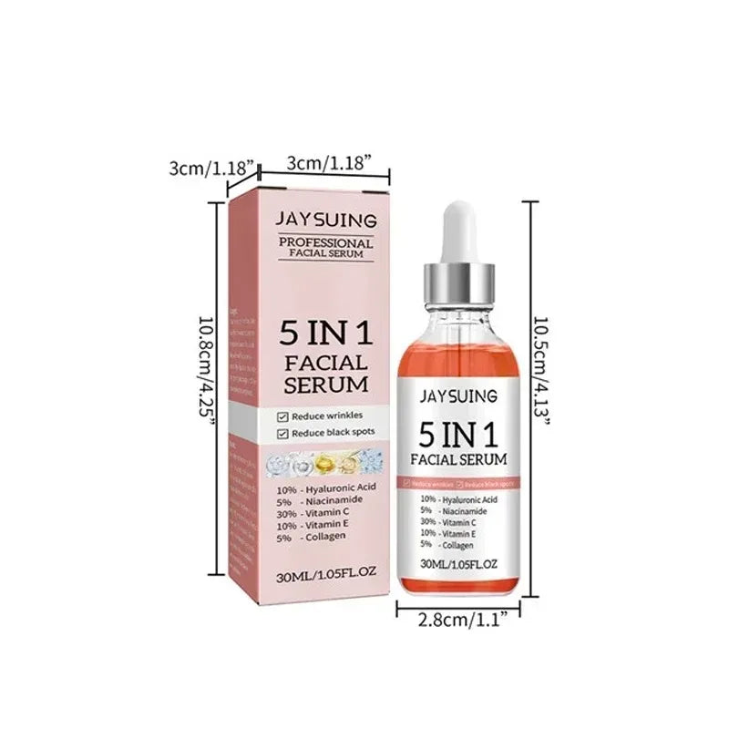 Hyaluronic Acid Wrinkle Removal Essence Niacinamide Improve Skin Quality Moisturizing and Blemishes 5-in-1 Facial Care Essence