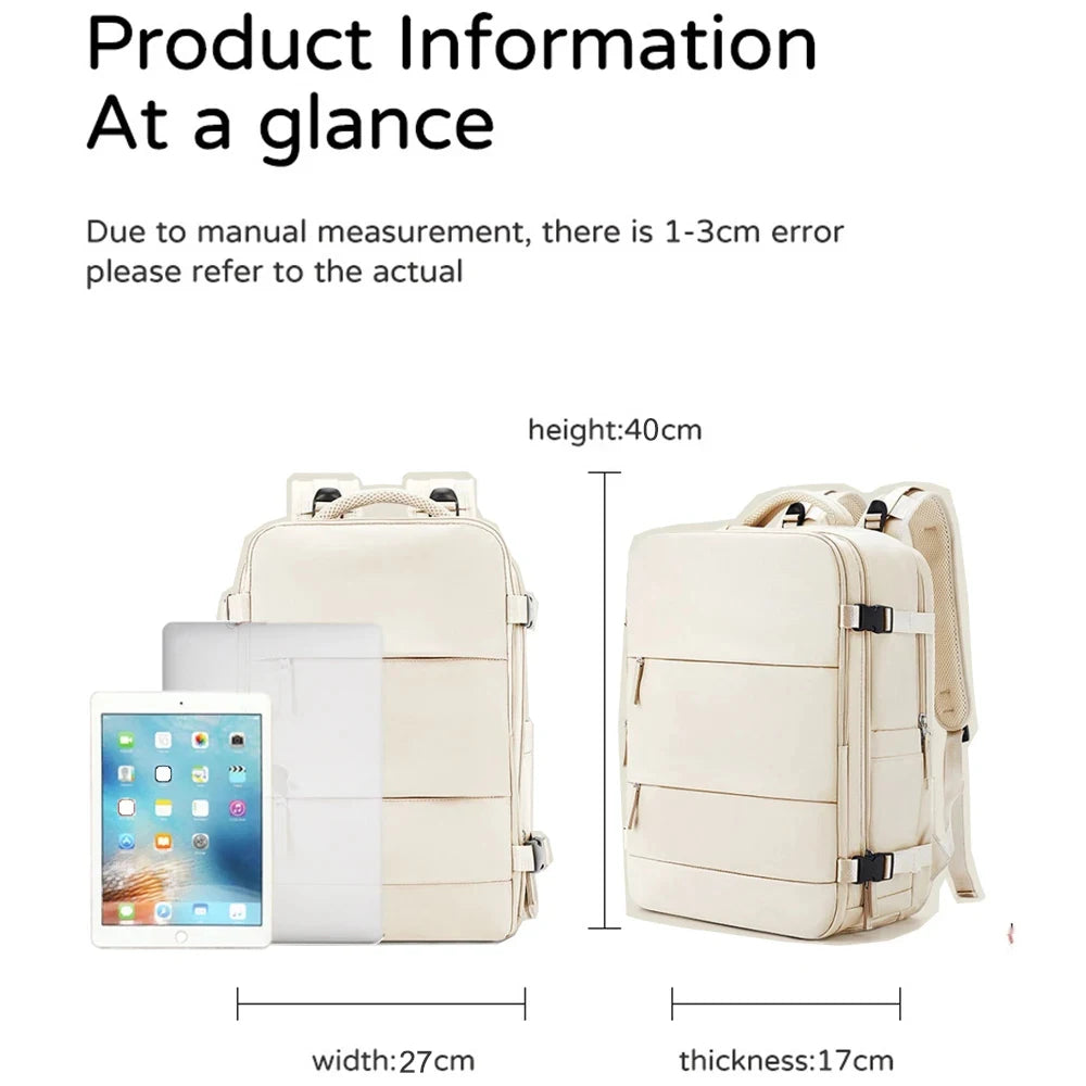 Geestock mochilas Travel Backpack Ryanair Cabin Bag Laptop Backpack Carry On Luggage Airplane Trip Backpack Waterproof Schoolbag
