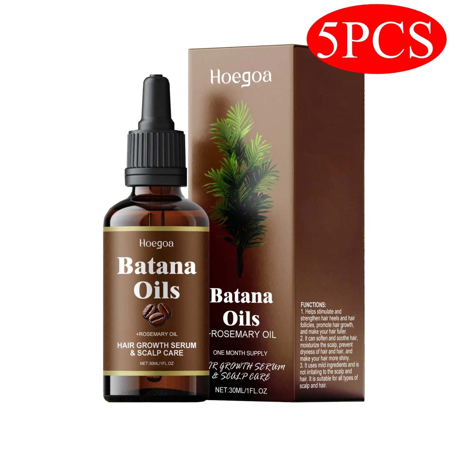 Rosemary Mint Scalp Nutrient Hair Strengthening Oil Biotin Essential Oils Nourishing Treatment Split Ends Dry All Types