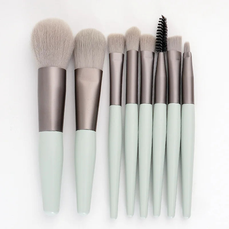Make Up Brushes Set Cosmetic Powder Eye Shadow Foundation Blush Blending Concealer Professional Beauty Tool 8pcs