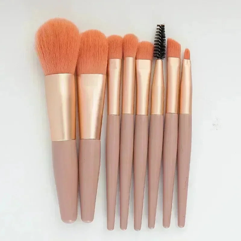 Make Up Brushes Set Cosmetic Powder Eye Shadow Foundation Blush Blending Concealer Professional Beauty Tool 8pcs