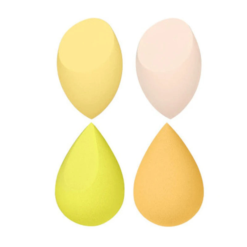 4pcs Makeup Sponge Powder Puff Dry and Wet Combined Beauty Cosmetic Ball Foundation Powder Puff Bevel Cut Make Up Sponge Tools