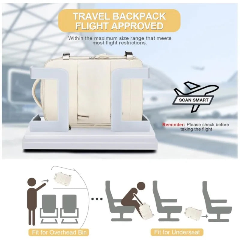 Geestock mochilas Travel Backpack Ryanair Cabin Bag Laptop Backpack Carry On Luggage Airplane Trip Backpack Waterproof Schoolbag