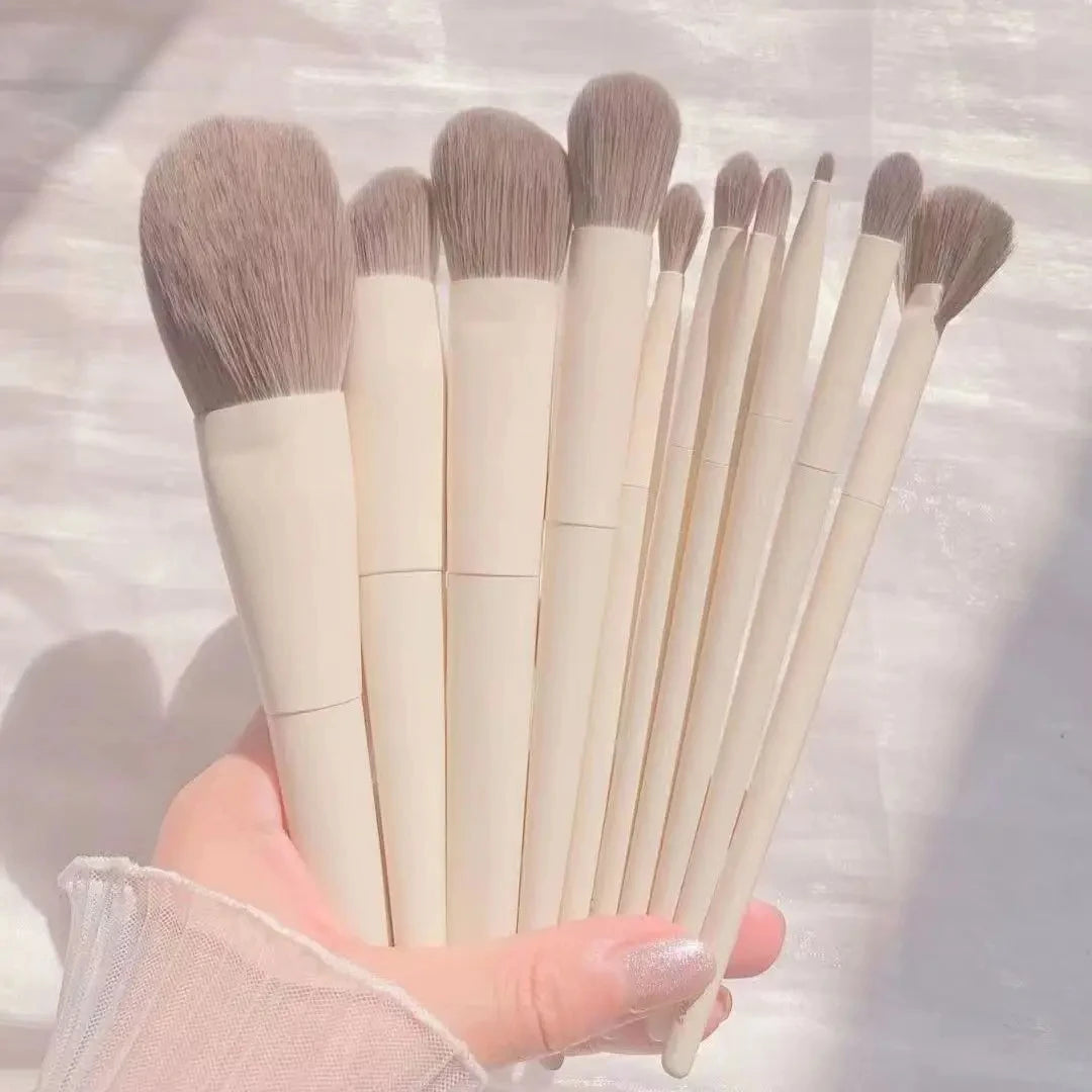 14Pcs Makeup Brushes Soft Fluffy Cosmetic Powder Eye Shadow Foundation Blush Blending Beauty Make Up Brush With Powder Puff Idea
