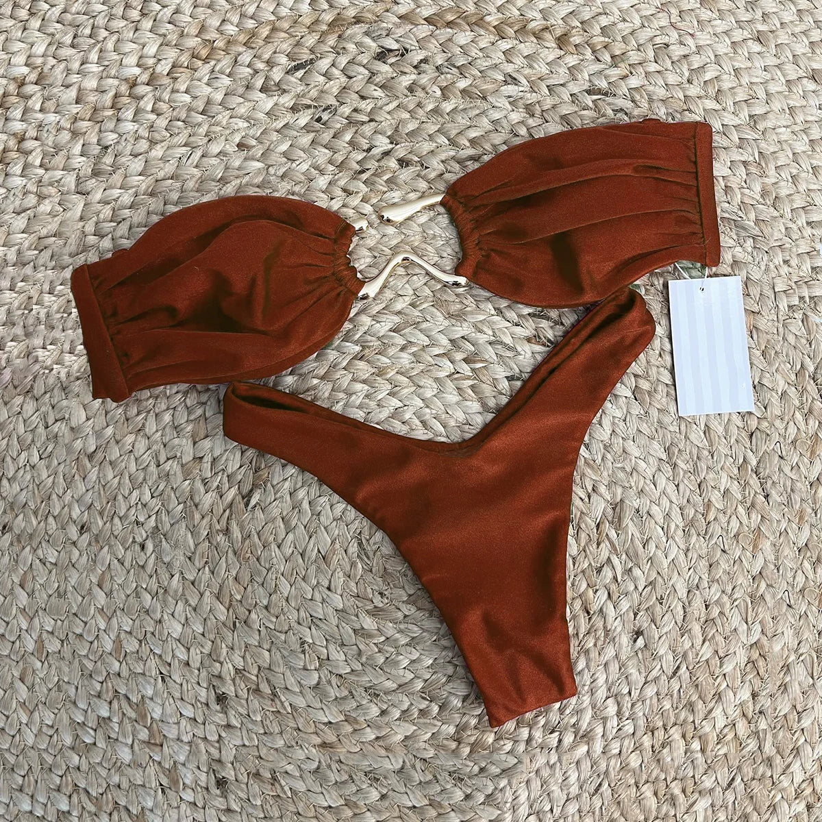 Push Up Bikinis  2024 Swimwear Female Brazilian Bandeau Bikini Set Bathing Suit Swimming Suits Beachwear