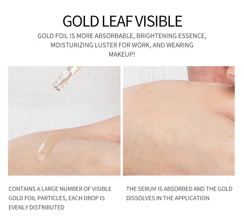 100ml 24k Gold Hyaluronic Acid Face Essence Moisturizing and Skin Repair Face Essence