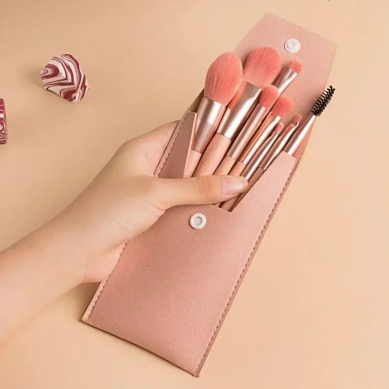 Make Up Brushes Set Cosmetic Powder Eye Shadow Foundation Blush Blending Concealer Professional Beauty Tool 8pcs