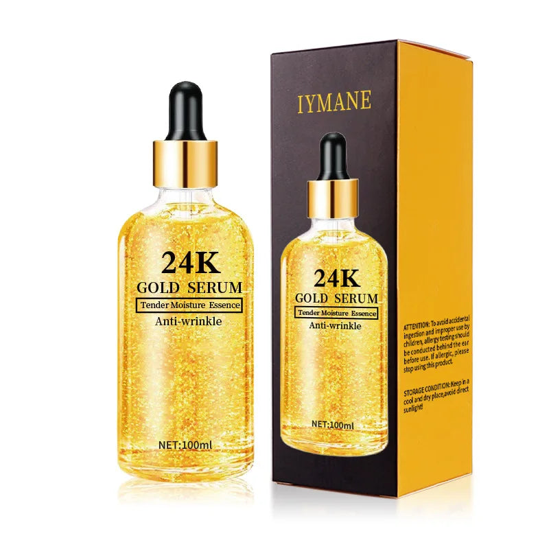 100ml 24k Gold Hyaluronic Acid Face Essence Moisturizing and Skin Repair Face Essence